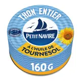 Thon Entier à l'Huile de Tournesol PETIT NAVIRE