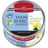 Thon blanc germon au naturel et citron Bio MOUETTES D'ARVOR