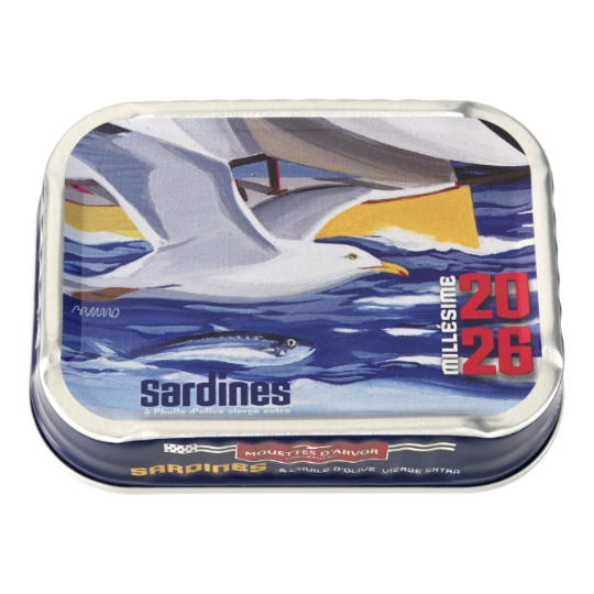 Sardines à l'Huile d'Olive Vierge Extra MOUETTES D'ARVOR