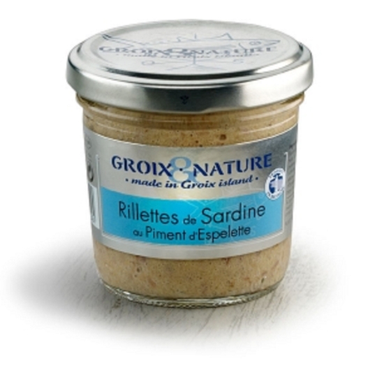 Rillettes de Sardine au Piment d'Espelette GROIX & NATURE