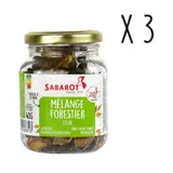 Sabarot - Lot X3 Mélange De Champignons Forestiers Séchés - Pot 40g SABAROT
