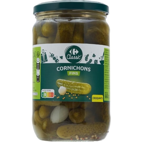 Cornichons Fins CARREFOUR CLASSIC'