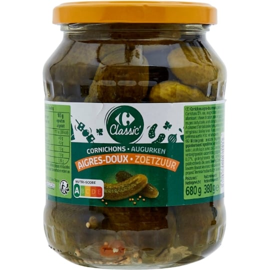 Cornichons Aigres-Doux CARREFOUR CLASSIC'