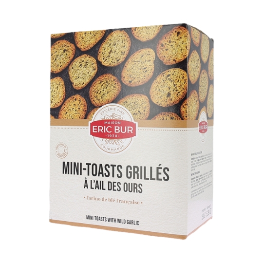 Mini Toasts Grillés Ail des Ours ERIC BUR