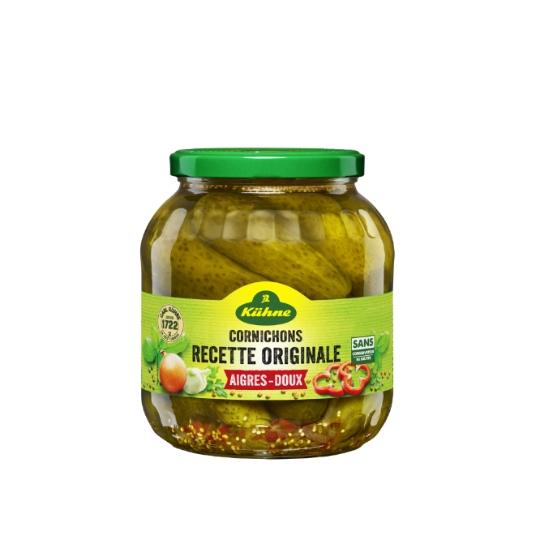 Cornichons Recette Originale Aigres-Doux KUHNE