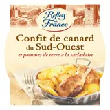 Plat cuisiné confit canard pommes de terre REFLETS DE FRANCE
