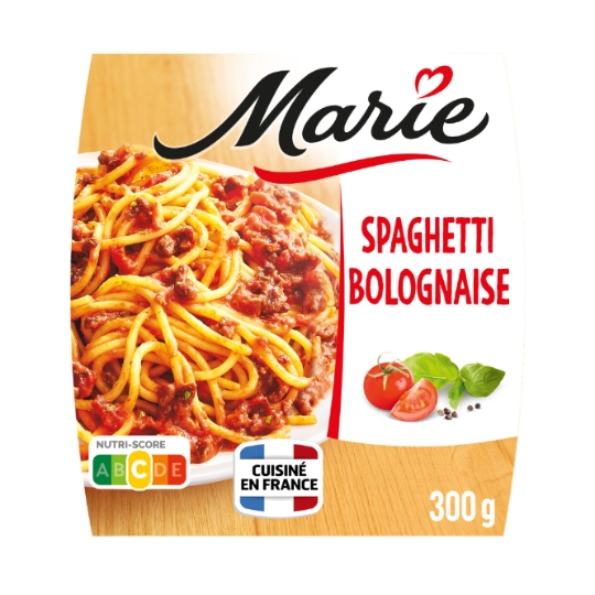 Spaghetti Bolognaises, tomates et basilic MARIE