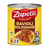 Plat familial Ravioli Bolognaise au bœuf ZAPETTI