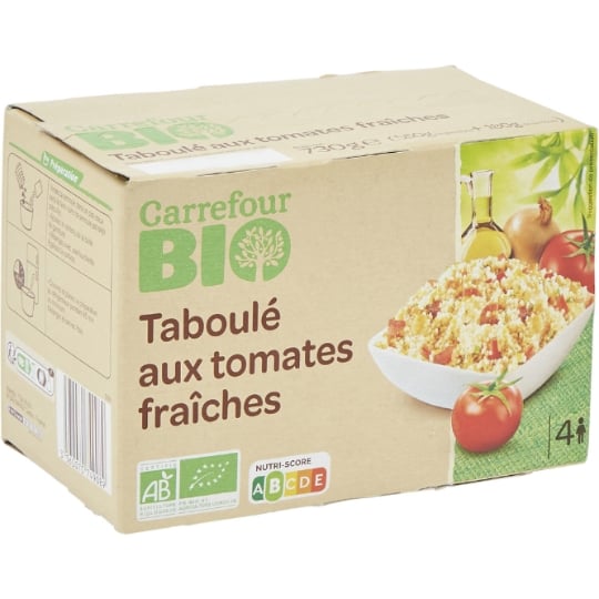 Taboulé  à l'huile d'olive/menthe Bio CARREFOUR BIO