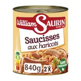 Plat familial Saucisses aux Haricots WILLIAM SAURIN
