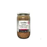 Plat cuisiné lentilles lardons ALAIN MARTIN