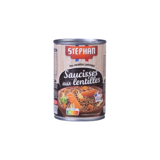 Saucisses aux lentilles STEPHAN