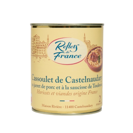 Cassoulet haricots et viandes origine France, de Castelnaudary et supérieur au jarret de porc CARREFOUR