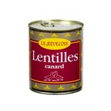 Lentilles cuisinés confit canard LE REVELOIS