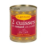 Confit de canard 2 cuisses LE REVELOIS