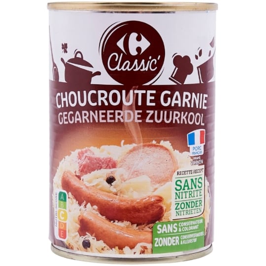 Choucroute garnie - Sans nitrite choucroute garnie CARREFOUR CLASSIC'