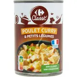 Plat cuisiné poulet curry petits légumes CARREFOUR CLASSIC'