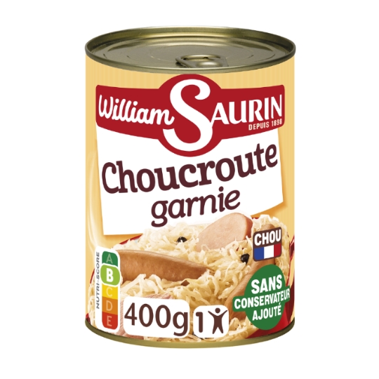Plat Individuel Choucroute Garnie WILLIAM SAURIN