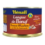 Plat cuisiné langue de bœuf sauce Madère HENAFF
