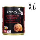 Sabarot - Lot 6 X Escargots De Bourgogne 10 Douzaines - Conserve 465g SABAROT