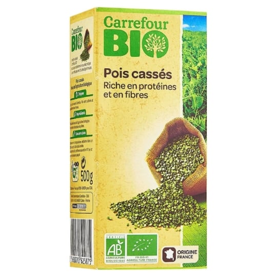 Pois Cassés Riches En Protéines Bio CARREFOUR BIO