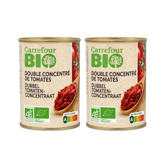Purée de tomates double concentrée bio CARREFOUR