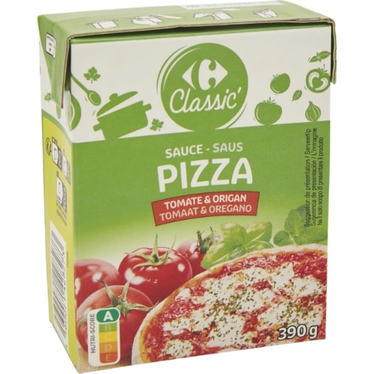Sauce Tomate et Origan pour Pizza CARREFOUR CLASSIC'