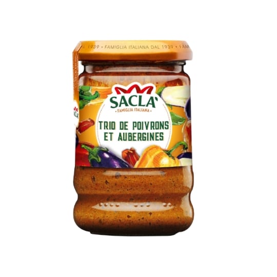 Sauce poivrons aubergines SACLA
