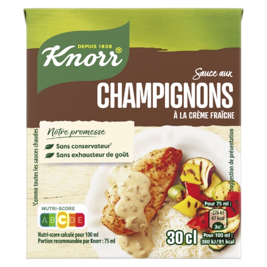 Sauce champignons et crème fraîche KNORR