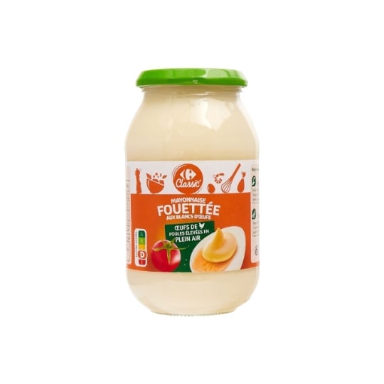 Mayonnaise fouettée aux blancs d'œufs CARREFOUR CLASSIC'