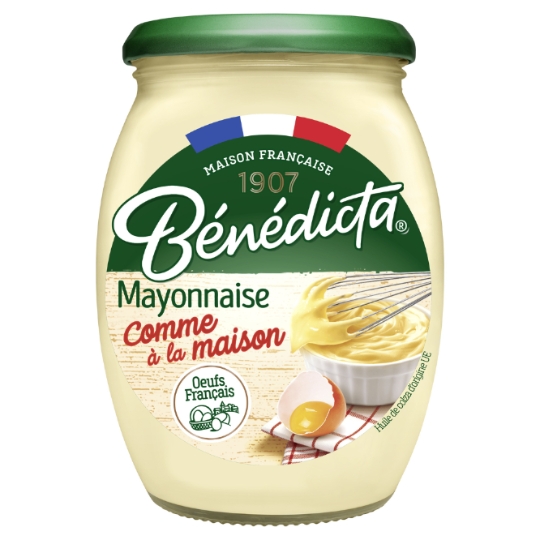 Mayonnaise Comme à la Maison aux Œufs Français de Plein Air BENEDICTA