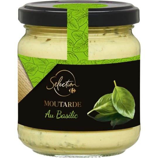 Moutarde au Basilic CARREFOUR SELECTION