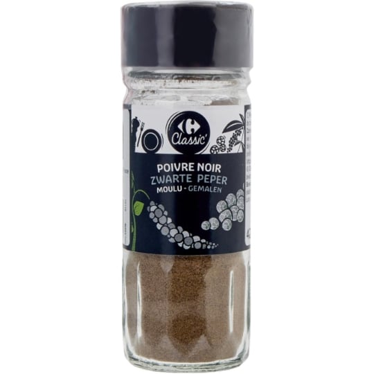 Poivre Noir Moulu CARREFOUR CLASSIC'