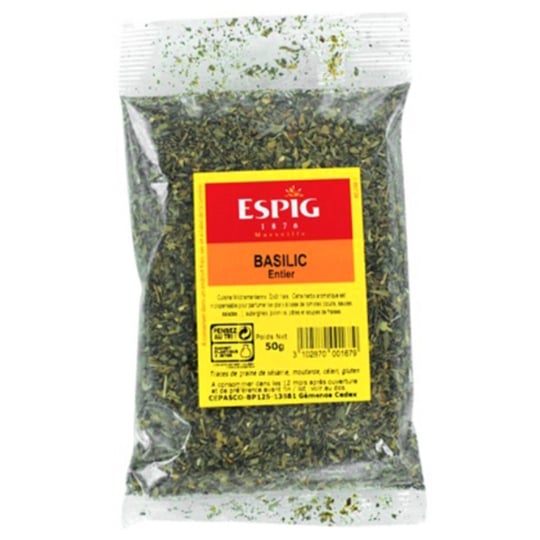 Basilic entier herbe aromatique 50g ESPIG