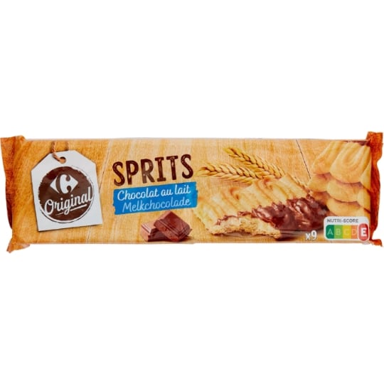 Biscuits Sprits chocolat au lait CARREFOUR ORIGINAL
