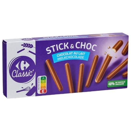 Biscuits chocolat au lait CARREFOUR CLASSIC'
