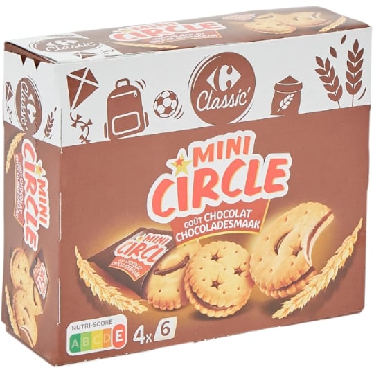 Mini Biscuits Goût Chocolat Mini Circle CARREFOUR CLASSIC'