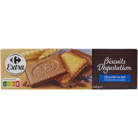 Biscuits chocolat au lait CARREFOUR EXTRA
