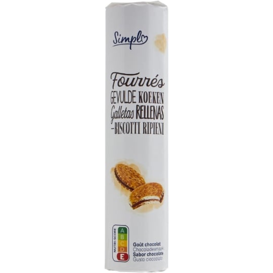 Biscuits fourrés goût chocolat SIMPL