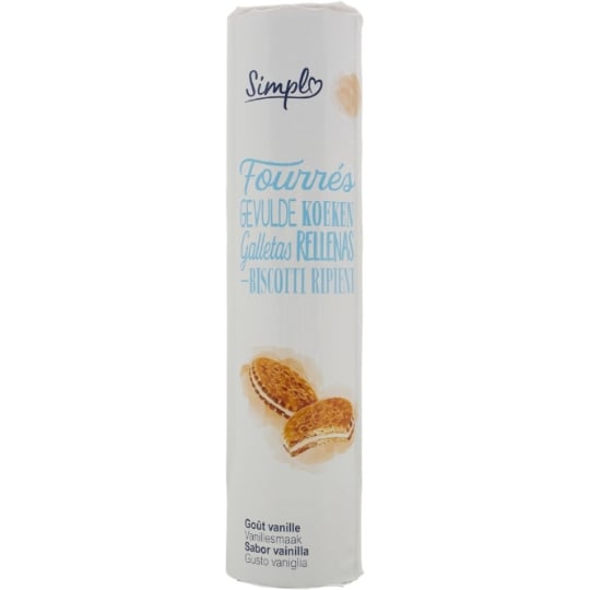Biscuits fourrés goût vanille SIMPL