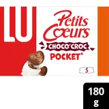 Biscuits enrobés de chocolat au lait Choco'Croc Pocket Petits Cœurs LU