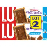 Biscuits petit beurre nappés au chocolat au lait Petit Ecolier LU
