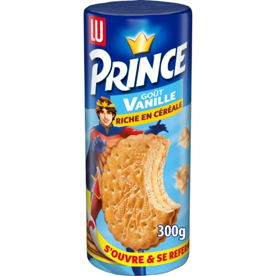 Biscuits fourrés à la vanille au blé complet Prince LU