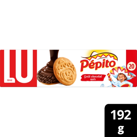 Biscuits nappés au chocolat noir Pepito LU