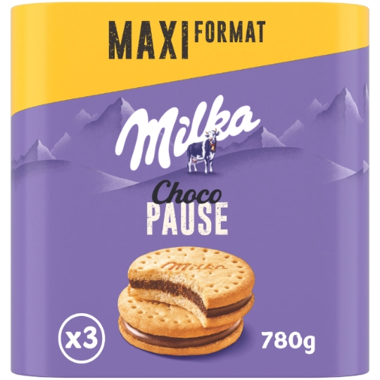 Biscuits fourrés au chocolat au lait Choco Pause MILKA