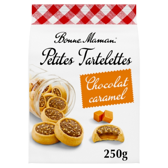 Biscuits petites tartelettes chocolat caramel BONNE MAMAN