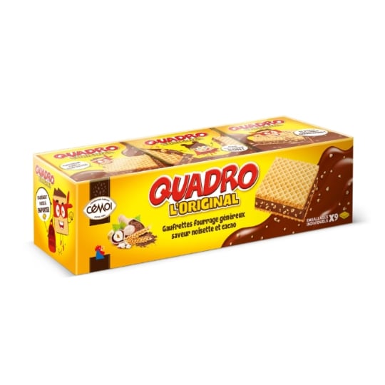 Biscuits gaufrettes praliné Quadro CEMOI