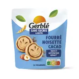 Biscuits noisettes cacao sans sucres ajoutés GERBLE