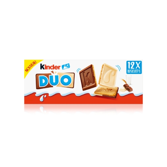 Biscuits Chocolat au Lait & Blanc KINDER DUO