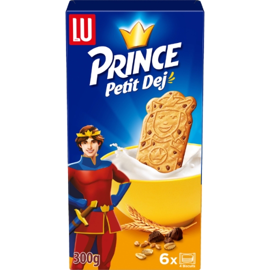 Biscuits petit déjeuner aux céréales aux pépites de chocolat Prince LU